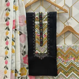 krishna boutique Unstitched Pure Cotton Salwar Suit Material Printed-picture-28