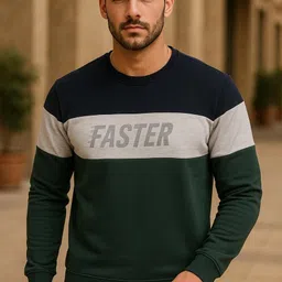 rf raves Men Full Sleeve Embroidered Sweatshirt image 4