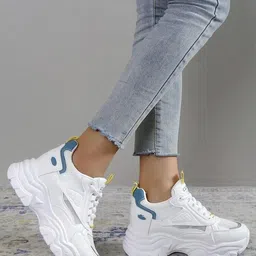 t-rock Stylish Partywear Walking Sneakers Shoes Running Shoes For Women image 2