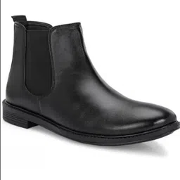 nisho "Black Knight Chelsea Boots – Premium Leather Slip-On for Men" Boots For Men image 2