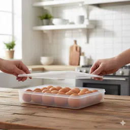 maxtid Plastic 24 Grid Egg Box Modern Refrigerator Organizer Storage Basket-picture-39