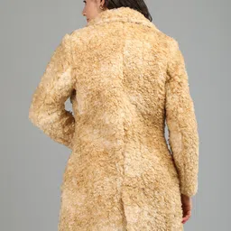 honnete 100 % Polyester Self Design Coat For Women image 2