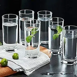 morryz Premium Juice and Water Glass Set of 7 and Jug Set Combo - 6 Glass 300ML, 1 Jug Jug Glass Set image 3