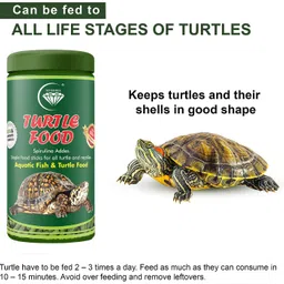 nitishree TURTAL FOOD Fortified With Fish Meal (Shrimp) Tortoise food Pack of Three-360 gm Sea Food 0.36 kg (3x0.12 kg) Dry Adult, New Born, Senior, Young Turtle Food image 2