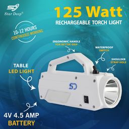 stardeep 125W ECO Plus LED Light 4.5 amp. Battery with belt fuse Control Torch-picture-20