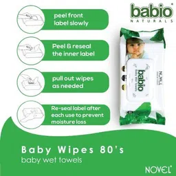 morbee NOVEL Baby Wipes 80 Sheets/Pack image 5
