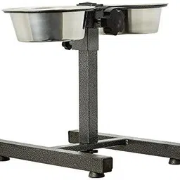 pups&pets Stainless Steel Double Diner Food Bowl Stand for Dog Plastic Pet Bowl-picture-14