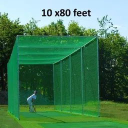 blumax Cricket Practice Net – 80 × 10 ft (Green) – Heavy Duty Nylon Cricket Net-picture-14