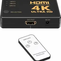 ULTRABYTES HDMI Switch Intelligent 3 Port HDMI Switcher Splitter Supports 4K Full HD 3D Media Streaming Device-picture-10