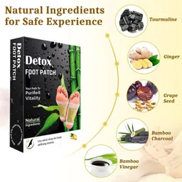 ramya beauty care Premium Detox Foot Patches 10,Cleansing Toxin Remover Foot Pads image 4