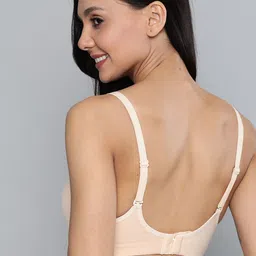 Mast & Harbour Beige Solid Non-Wired Lightly Padded Everyday Bra MNH-BRA-DRMS-067A image 4