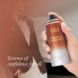 FRENCH ESSENCE Men Set of 3 Oud Long Lasting Deodorant Body Spray - 150ml Each image 2