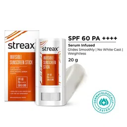 Streax SPF60 PA++++ Invisible Sunscreen Stick with Ceramides & Hyaluronic - 20 g-picture-30