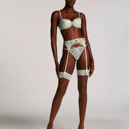 hunkemoller 15 Denier Fancy Lace Top Stocking image 3