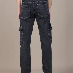 Shein Full Length Fly With Button Closure Cargo Jeans image 4