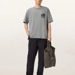 all saints Orlando Logo Print Regular Fit Crew-Neck T-Shirt image 5