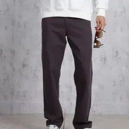 Shein Full Length Fly With Button Closure Low Rise Pants-image-92