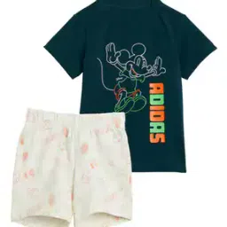 adidas kids Disney Mickey & Friends Print T-Shirt & Shorts Set-picture-34