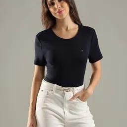 tommy hilfiger Women Fave Core Regular Fit Crew-Neck T-Shirt-picture-41