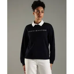 tommy hilfiger Brand Print Regular Fit Crew-Neck Sweatshirt-picture-24