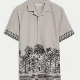 marks & spencer Men Tropical Print Regular Fit Shirt-picture-34