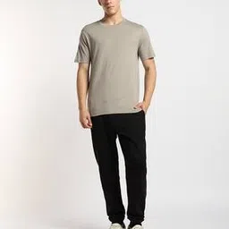 Crew-Neck Cotton Basic T-Shirt-image-7