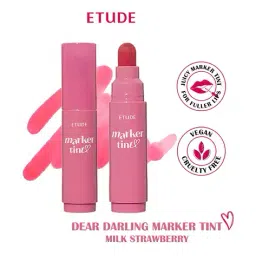 etude Dear Darling Marker Lip Tint - 04 Milk Strawberry image 1