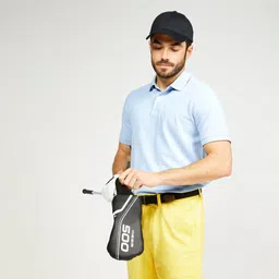 inesis Men's golf short-sleeved polo T-shirt MW500 sky blue-picture-30