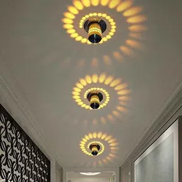 smartway lighting Spiral Silver Aluminium Multicolor Led Light image 2