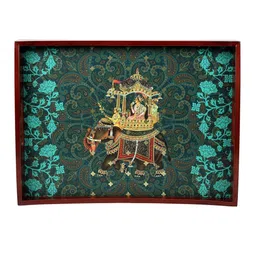 Wooden Rectangle Serving Tray by Reinvention Factory image 2