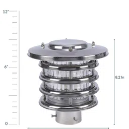 decorativeray Zeta Silver Metal Gate Light image 4