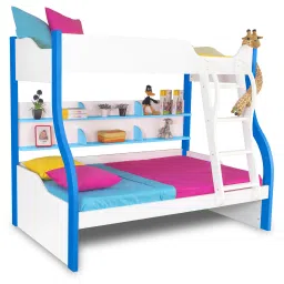 alex daisy Columbia Bunk Bed in White & Blue Colour image 2