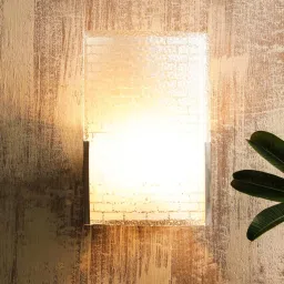 decorativeray Elona Metal Flush Mount Wall Light (Silver) image 1