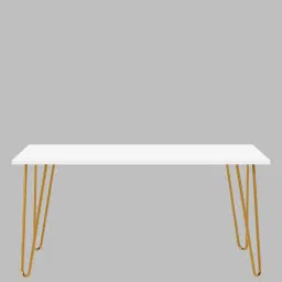 bluewud Mayrite Rectangle Coffee Table in White Colour image 4