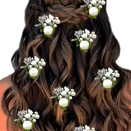 Hair Flare Women 14Pcs Beaded Floral Hair Accessory Set-picture-39