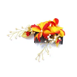 Hair Flare Women Embellished Floral Comb Pin-image-57