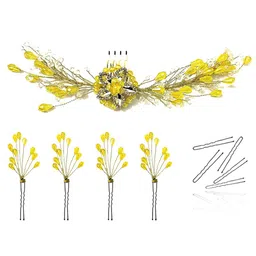 Hair Flare Set of 5 Floral Embellished Hair Accessory-picture-34