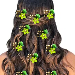 Hair Flare Set of 11Floral Embellished Hair Accessory Set-picture-28