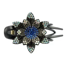 MIZORRI Women Blue Embellished Alligator Hair Clip-image-95