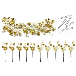 Hair Flare Women 16Pcs Embellished Floral Hair Accessory Set-picture-38