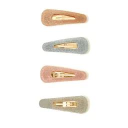 Accessorize London Pack of 4 Strapped Glitter Snap Hair Clips-picture-48