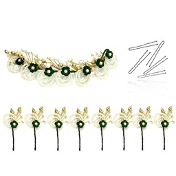 Hair Flare Women 14Pcs Artificial Floral Hair Accessory Set-picture-24