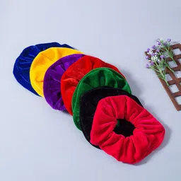 Golden Peacock Women Multicoloured Set of 5 Lace Ponytail Holders-image-94