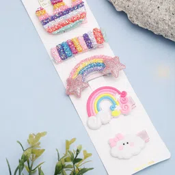 Celena Cole Girls Multicoloured Set of 5 Embellished Hair Accessory Set-image-17