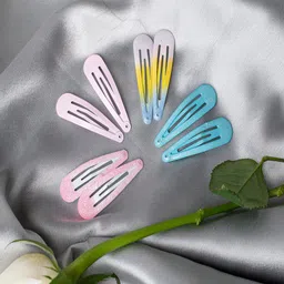 Jewelz Girls Set of 8 Blue & Pink Tic Tac Hair Clip-image-9