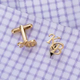 hasnat Personalized Silver Initial Name Cufflinks for Men, Groom Wedding, Men's Shirt, Letter Custom Cufflinks image 3