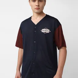 Reebok Colourblocked V-Neck Baseball Jersey T-shirt-picture-14