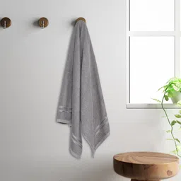 Welspun Grey 380 GSM Quick Dry Pure Cotton Bath Towel-picture-10