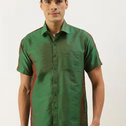 THANGAMAGAN Men Green Solid Casual Shirt-picture-32