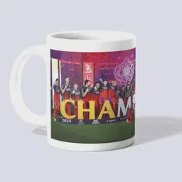 Royal Challengers Bengaluru (RCB) Champions 2025 Souvenir Ceramic Coffee Mug-image-42